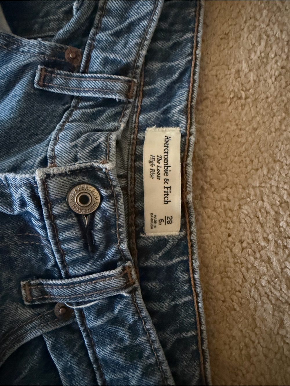 A&F Loose High Rise - Picture 2 of 3